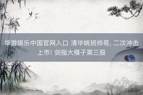 华游娱乐中国官网入口 清华姚班帅哥， 二次冲击上市! 剑指大模子第三股