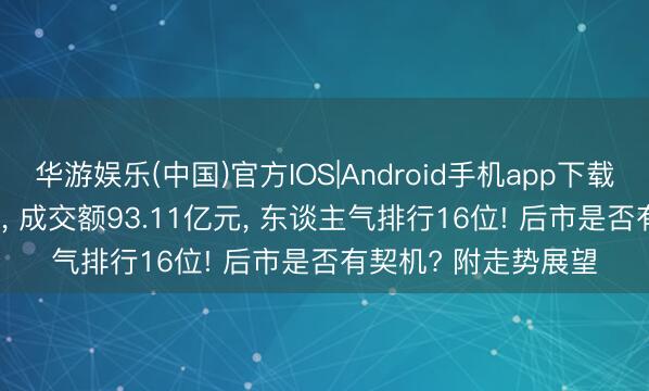 华游娱乐(中国)官方IOS|Android手机app下载 朔方稀土涨3.16%， 成交额93.11亿元， 东谈主气排行16位! 后市是否有契机? 附走势展望