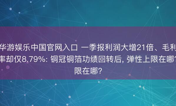 华游娱乐中国官网入口 一季报利润大增21倍、毛利率却仅8.79%: 铜冠铜箔功绩回转后， 弹性上限在哪?