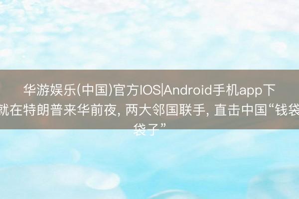 华游娱乐(中国)官方IOS|Android手机app下载 就在特朗普来华前夜， 两大邻国联手， 直击中国“钱袋子”