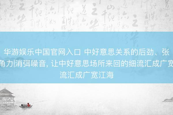 华游娱乐中国官网入口 中好意思关系的后劲、张力、角力|消弭噪音， 让中好意思场所来回的细流汇成广宽江海