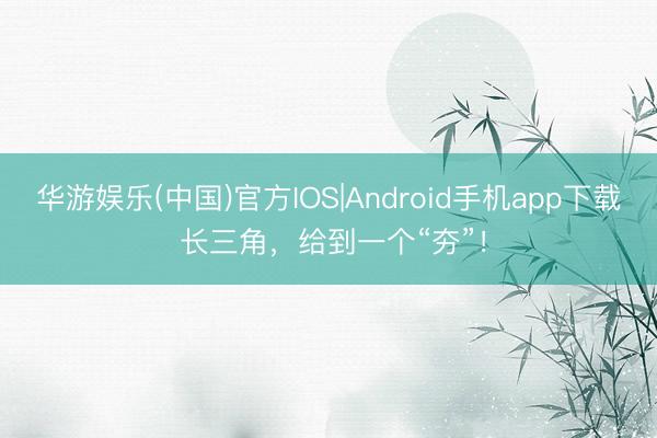 华游娱乐(中国)官方IOS|Android手机app下载 长三角，给到一个“夯”！