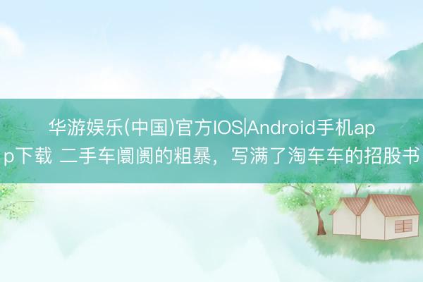 华游娱乐(中国)官方IOS|Android手机app下载 二手车阛阓的粗暴，写满了淘车车的招股书